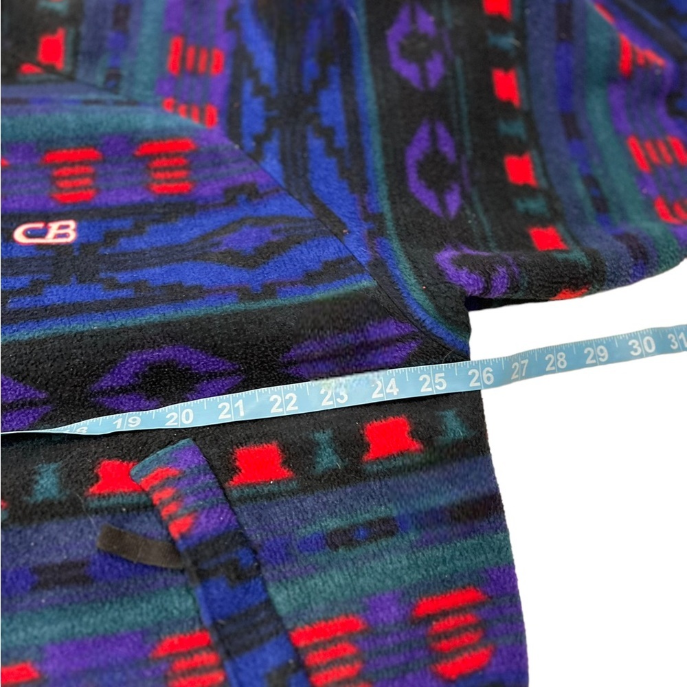 Cb Sports Aztec Fleece Full Zip Up Multi Color Southwest Lined - Picture 6 of 14